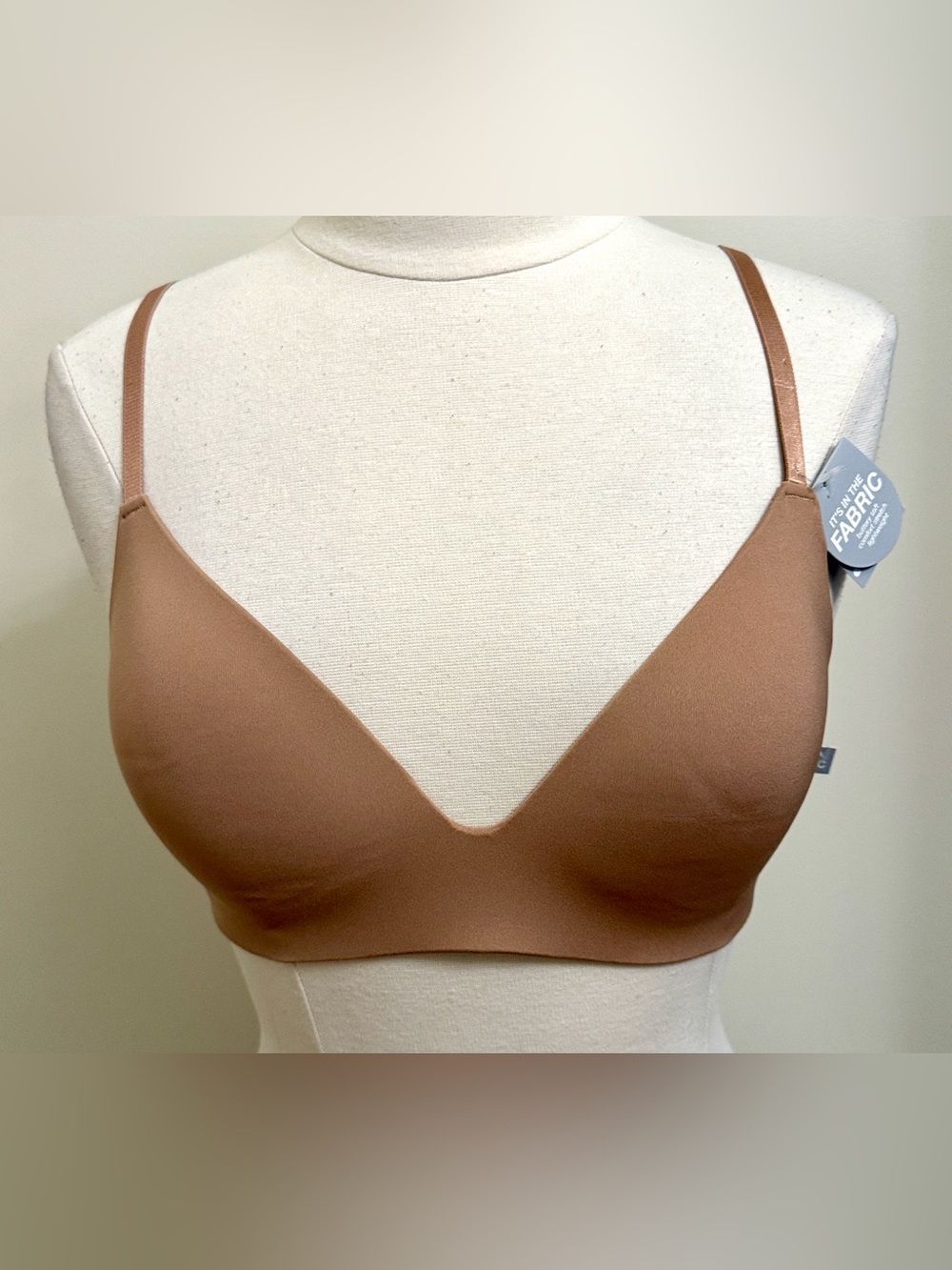 Rene Rofe' Essentials Brown 34C Soft Girl Buttery Soft Comfort Stretch Bra